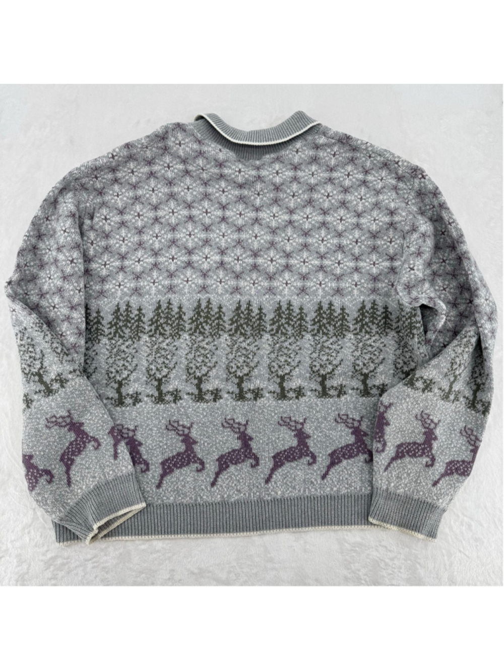 Vintage Deer Sweater Northern Reflections Fair Isle